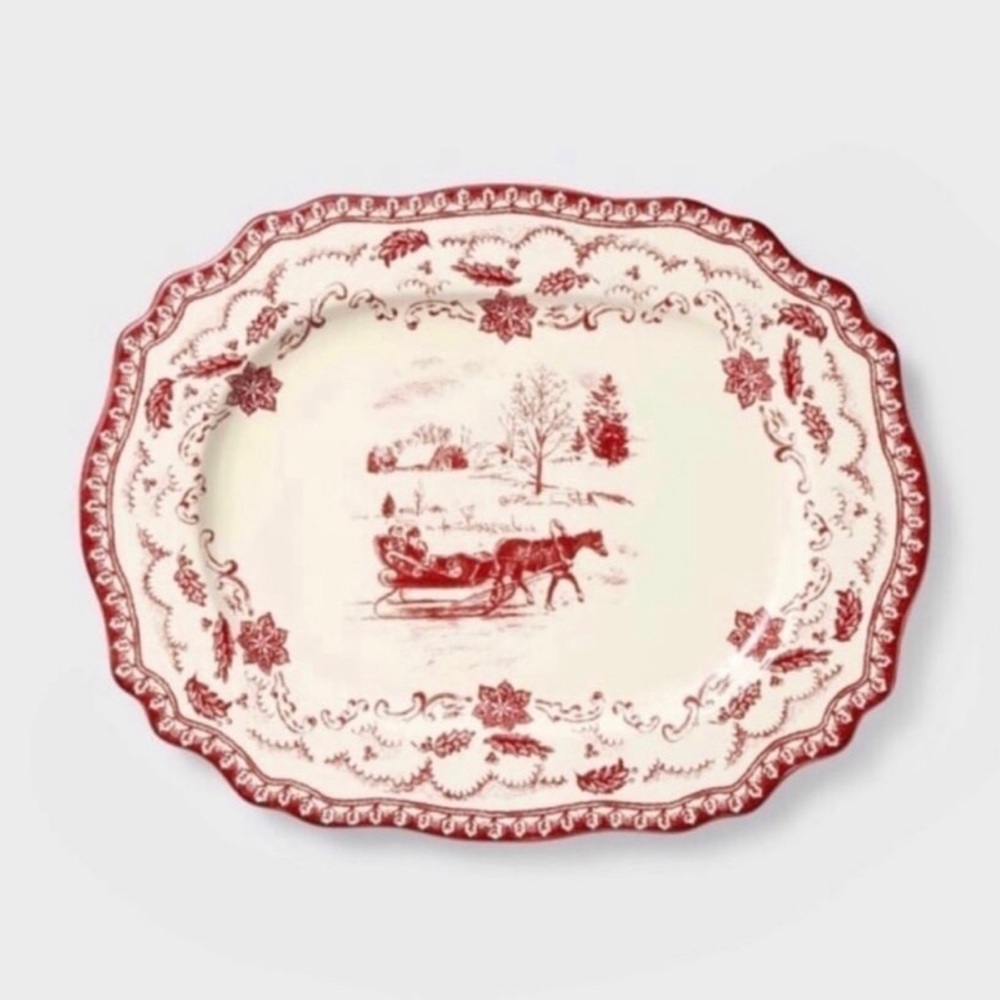 Threshold Studio McGee New with tags Stoneware Oval Serving Platter